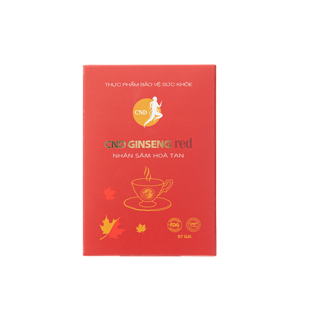 Nhân Sâm CND GINSENG Red Nhân sâm hòa tan (hộp 7 gói)