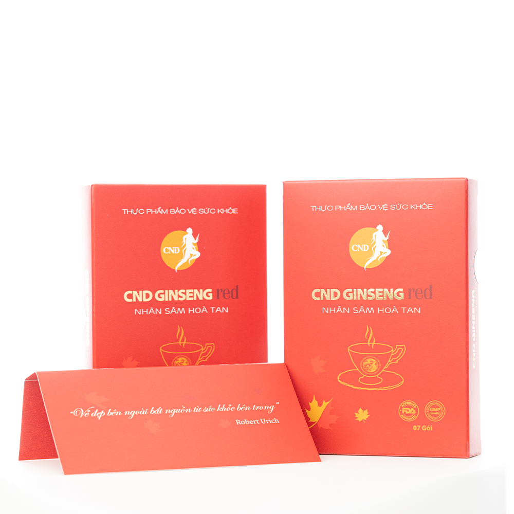 Nhân Sâm CND GINSENG Red Nhân sâm hòa tan (hộp 7 gói)