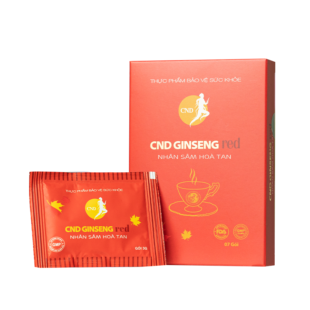 Nhân Sâm CND GINSENG Red Nhân sâm hòa tan (hộp 7 gói)