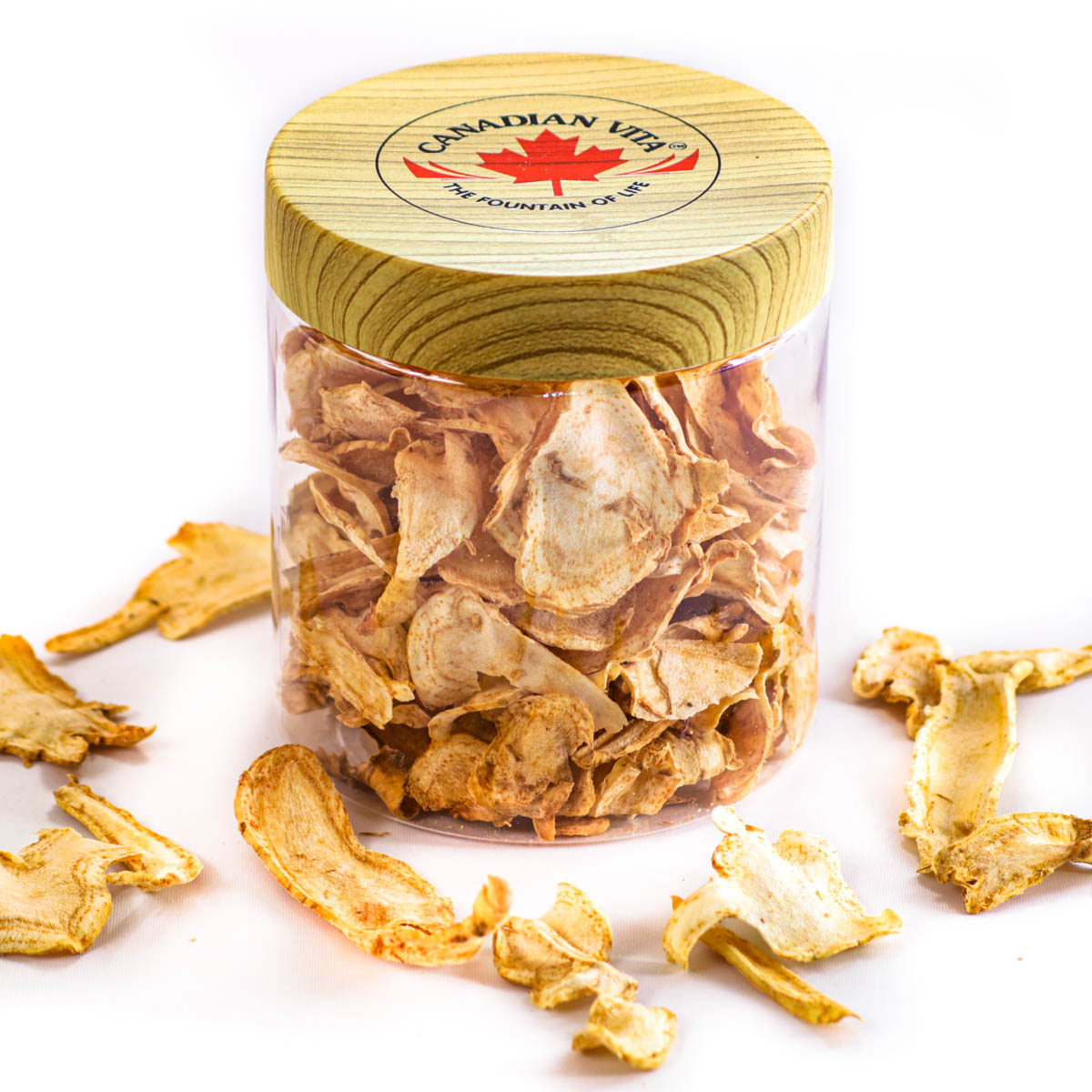 Nhân sâm khô cắt lát Canadian Vita Ginseng Slices (kèm túi)